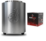 Shisha Turbine Neo Brushed Stainless Steel - Silver (With Charcoal)